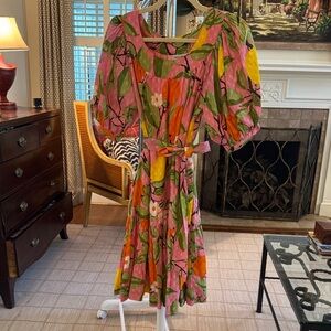 Elegant Floral Long Sleeve Dress